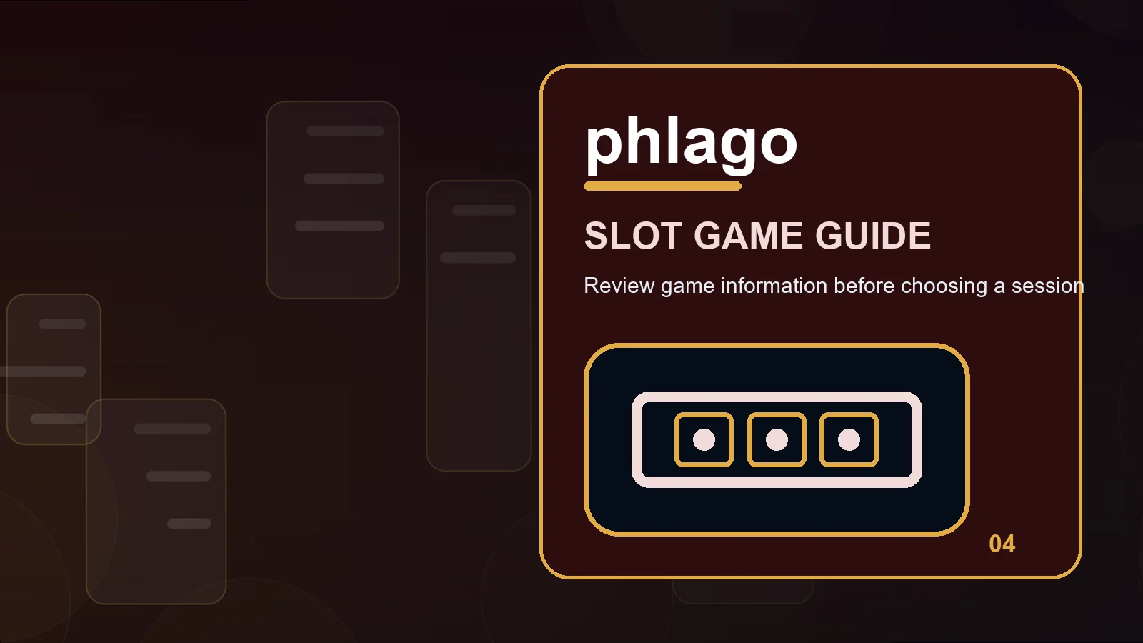 phlago slots illustration for reels and lines in the low-bandwidth mobile desk