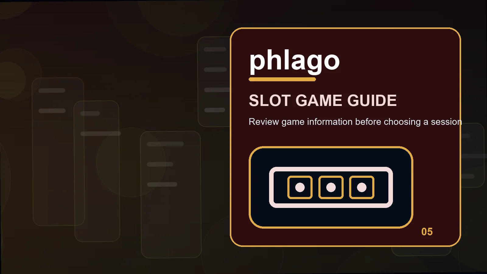 phlago slots illustration for a practical check for stake controls